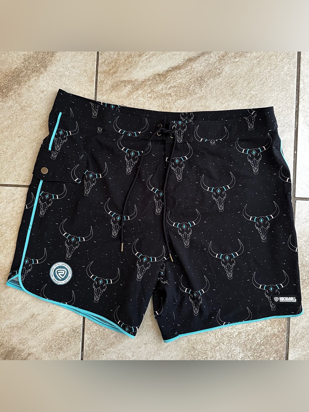 Rock&Roll Denim Brand Board Swim Shorts